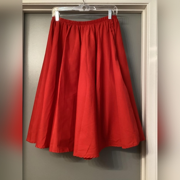 Cats Like Us Cruisin USA Red Full Circle Skirt - Picture 3 of 4